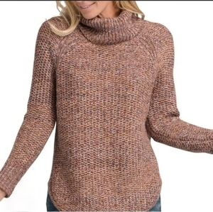 Prana Multicolor Muave Turtleneck Sweater Medium